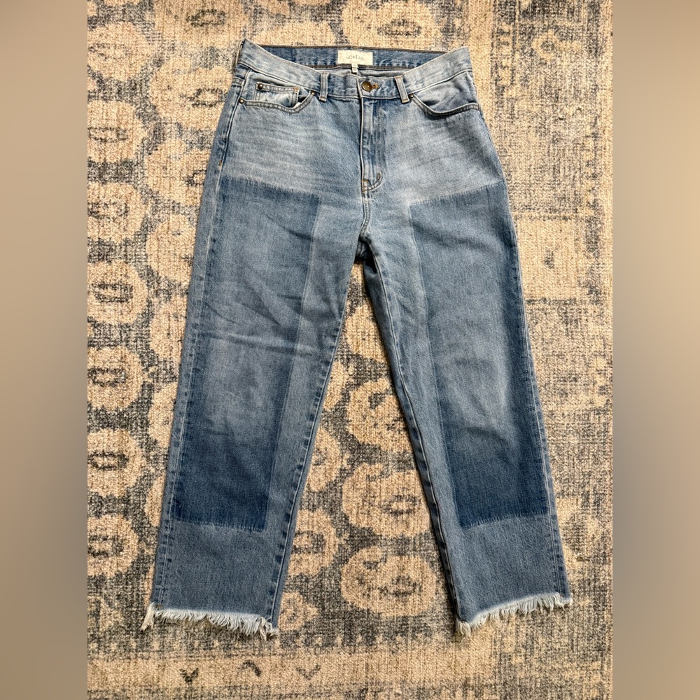 The Great Women's Blue The Billy Patchwork‎ High Rise Jeans Size 28